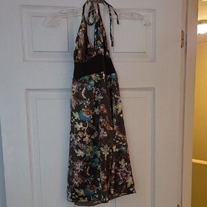 Floral Halter Neck Tank Top